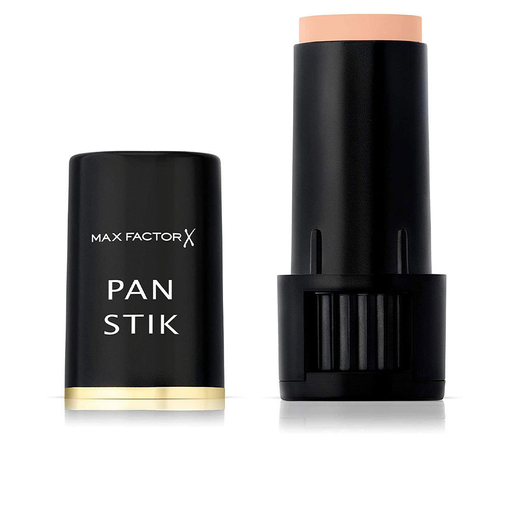 Max Factor Pan Stik Foundation – Crèmestick foundation met volledige dekking voor een vlekkeloze teint.