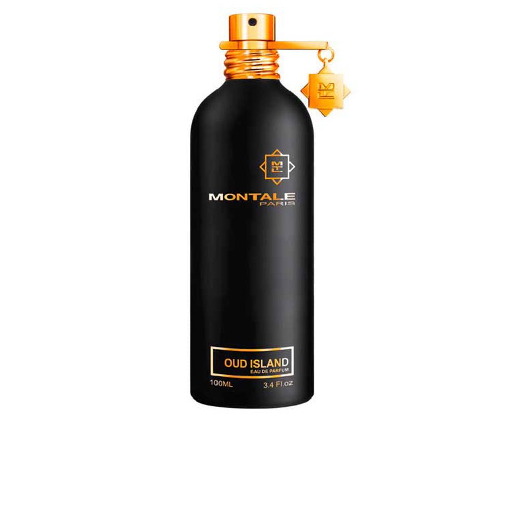 Montale Oud Island Eau de Parfum – een unisex geur met citrus, leer, hout en warme ambertonen.