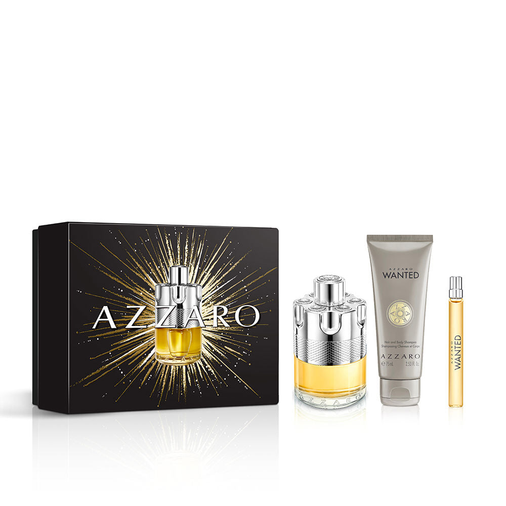 Azzaro Wanted Homme Case – Luxe geurset met Eau de Toilette, body & hair wash en travel-size parfum.