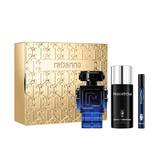 Rabanne Phantom Intense Case – Luxe geurset met Eau de Parfum, bodylotion en travel-size parfum.

