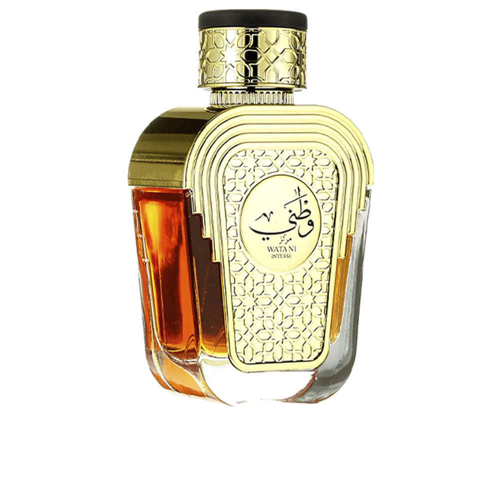 Al Wataniah Watani Intense Gold Eau de Parfum – een luxueuze unisex geur met bloemige, houtachtige en gourmand accenten.