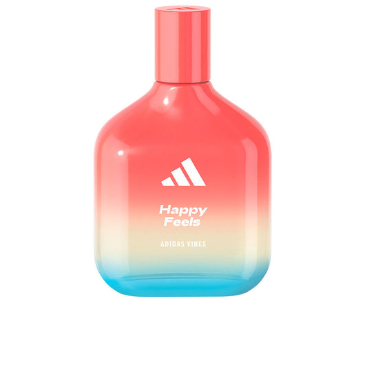 Adidas Happy Feels Eau de Parfum flacon - vrolijke en frisse damesgeur met fruitige en bloemige accenten.