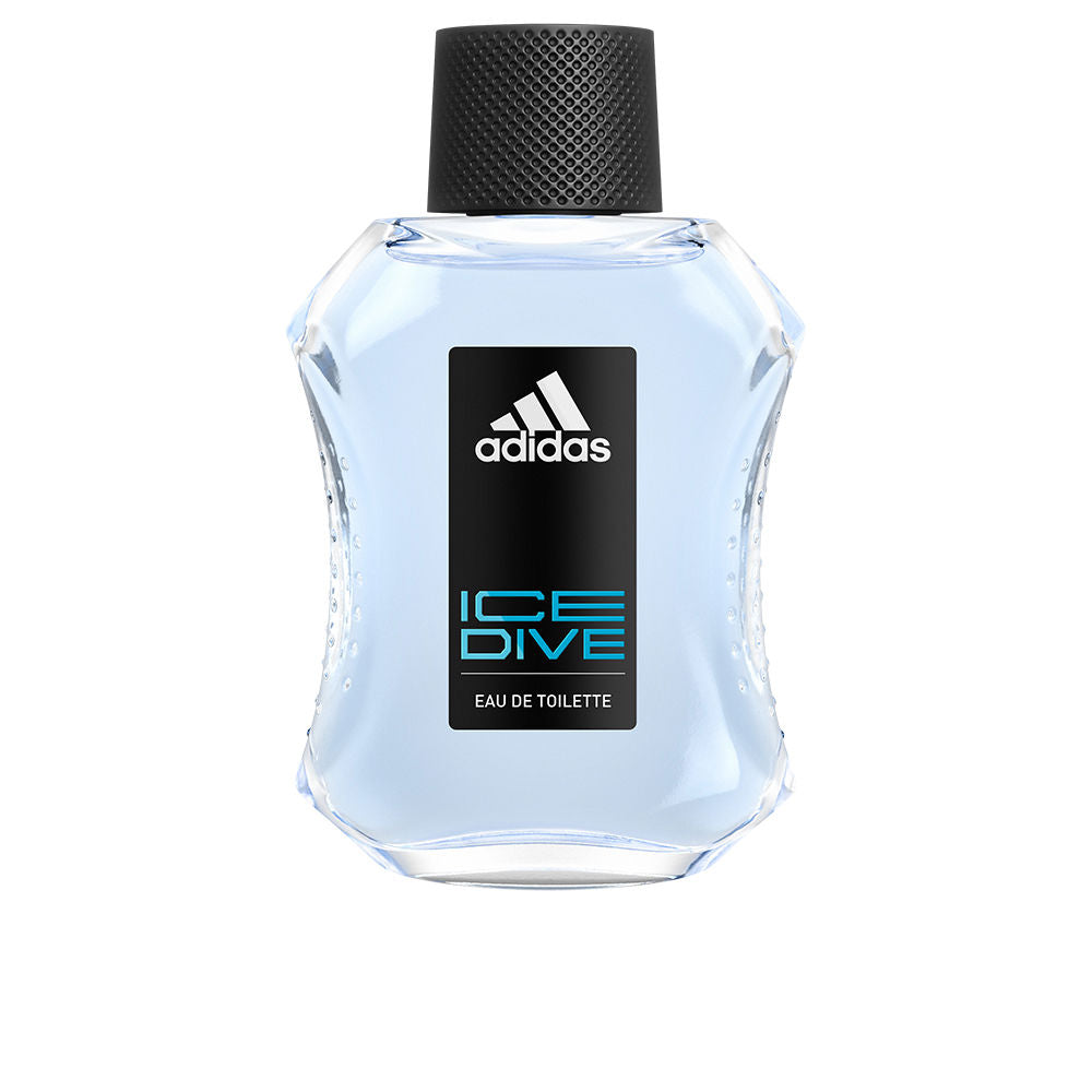 Adidas Ice Dive Eau de Toilette flacon - frisse en energieke herenparfum met citrus en kruidige accenten.