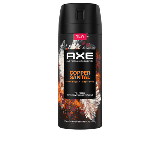 AXE Copper Santal Deodorant Spray – Langdurige frisheid met de warme geur van sandelhout en kruiden.