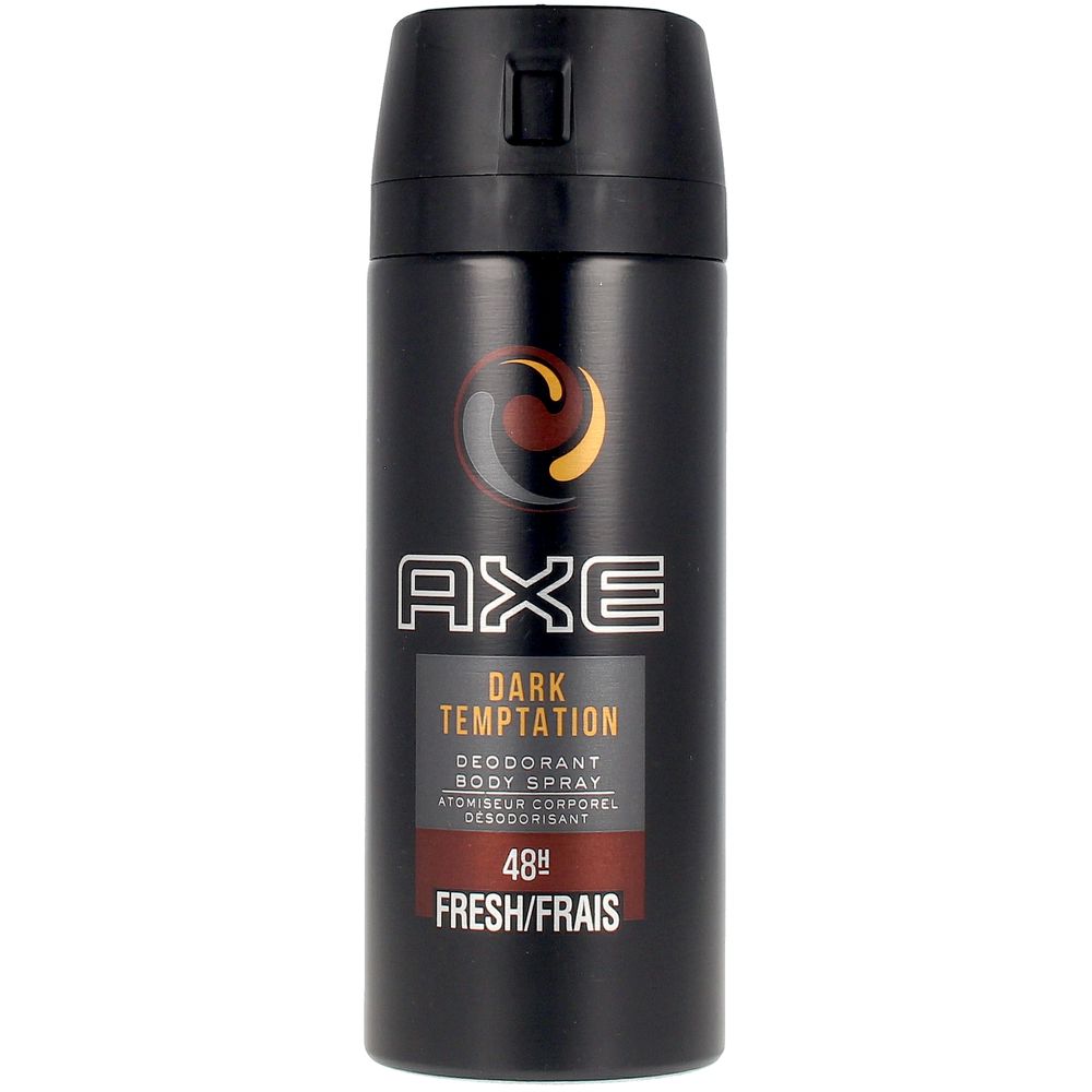 AXE Dark Temptation Dry Deodorant Spray – Langdurige frisheid met de verleidelijke geur van chocolade en kruiden.