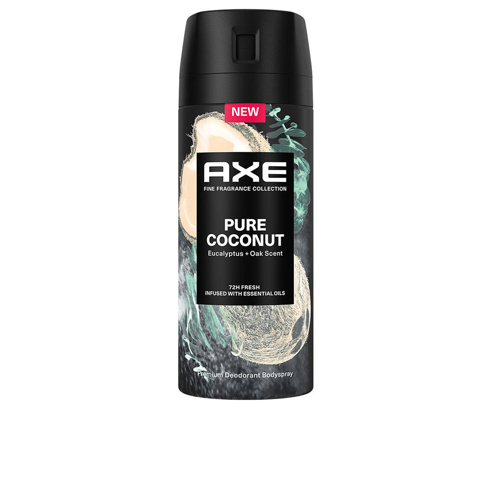 AXE Pure Coconut Deodorant Spray – Langdurige frisheid met de tropische geur van kokos en hout.