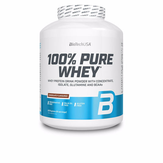 BioTechUSA 100% Pure Whey Eiwitpoeder – Hoogwaardig wei-eiwit met toegevoegde aminozuren voor spierondersteuning.