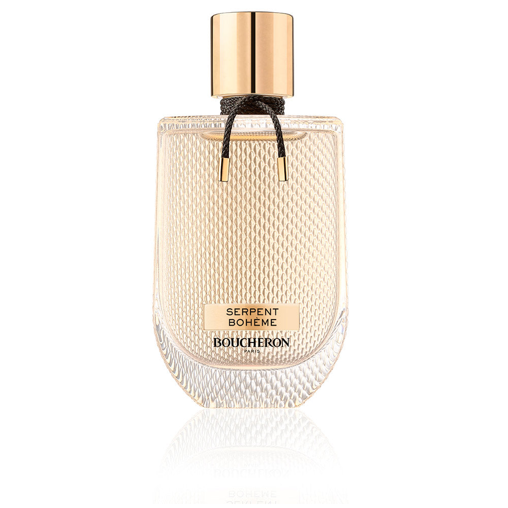 Boucheron Serpent Bohème Eau de Parfum – een verfijnde chypre bloemige geur met noten van mandarijn, zwarte bes, Turkse roos, jasmijn sambac, woestijnroos, witte musk, patchouli, labdanum en sandelhout.