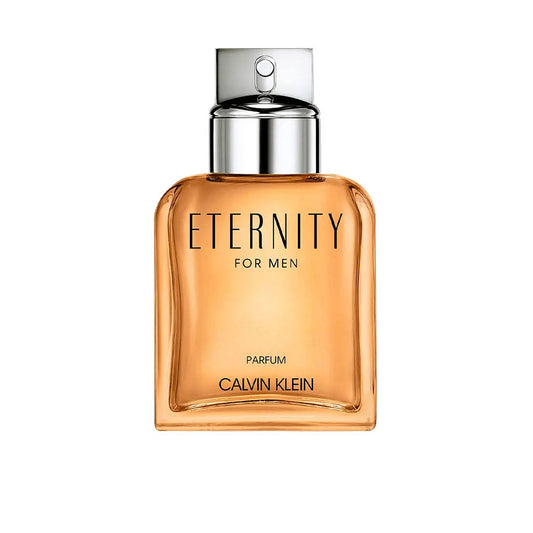 Flacon van Calvin Klein Eternity for Men Intense Eau de Parfum, een krachtige herengeur met houtachtige en aromatische accenten.