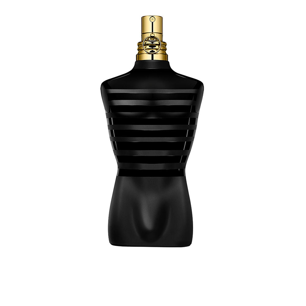 Jean Paul Gaultier Le Male Le Parfum flacon - krachtige en verfijnde herenparfum met kruidige en houtachtige accenten.