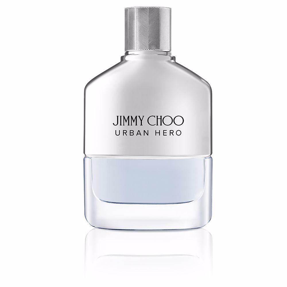 Jimmy Choo Urban Hero Eau de Parfum flacon - gedurfde herenparfum met frisse citrus en houtachtige accenten.