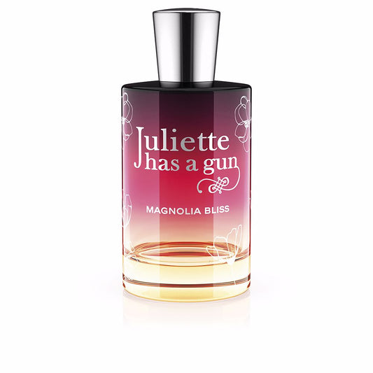 Flacon van Juliette Has A Gun Magnolia Bliss Eau de Parfum, een luxe damesgeur met magnolia, bergamot en muskus. Ideaal voor liefhebbers van bloemige en frisse parfums.