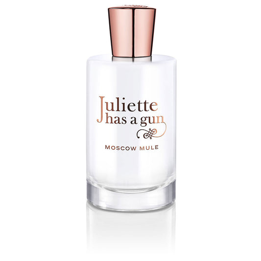 Flacon van Juliette Has A Gun Moscow Mule Eau de Parfum, een luxe unisexgeur met limoen, gember en amber. Perfect voor een sprankelende uitstraling.