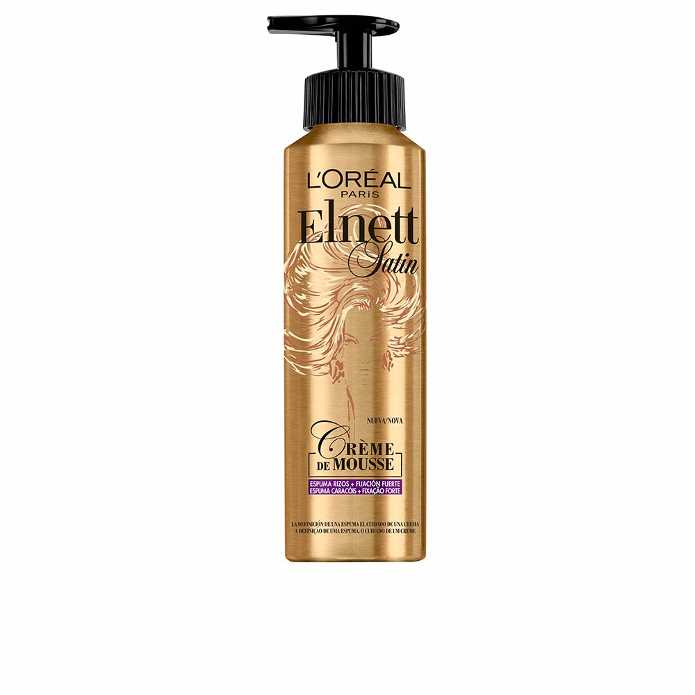 L'Oréal Paris Elnett Crème de Mousse Krullen – Stylingmousse voor gedefinieerde en veerkrachtige krullen