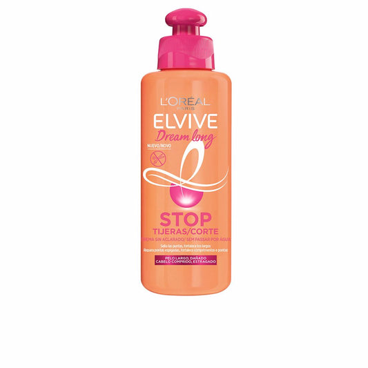 L'Oréal Paris Elvive Dream Long No Haircut Cream – leave-in conditioner voor lang en beschadigd haar, vermindert gespleten haarpunten en biedt hittebescherming.