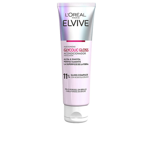 L'Oréal Paris Elvive Glycolic Gloss Conditioner – conditioner voor dof en poreus haar, verrijkt met glycolzuur voor extra glans en zachtheid.