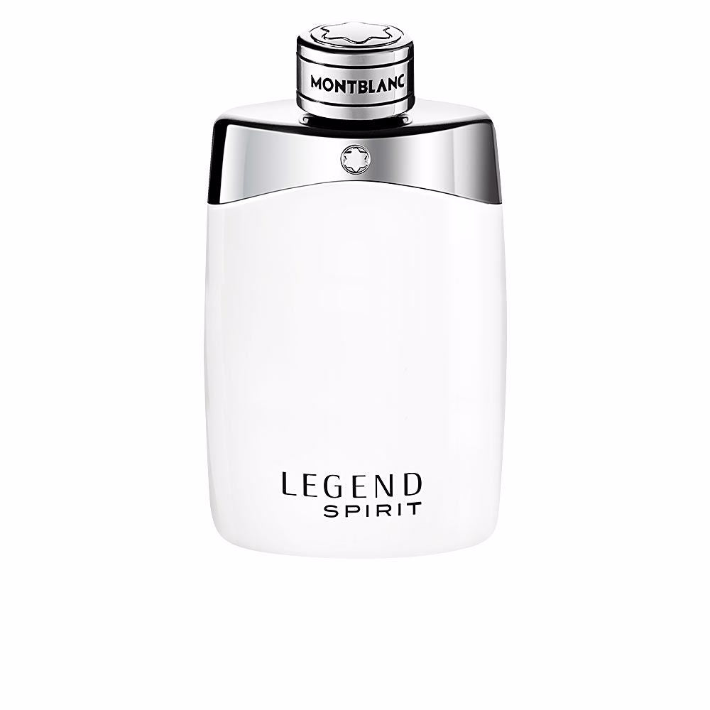 Flacon van Montblanc Legend Spirit Eau de Toilette, een frisse herenparfum met bergamot, lavendel en witte muskus.