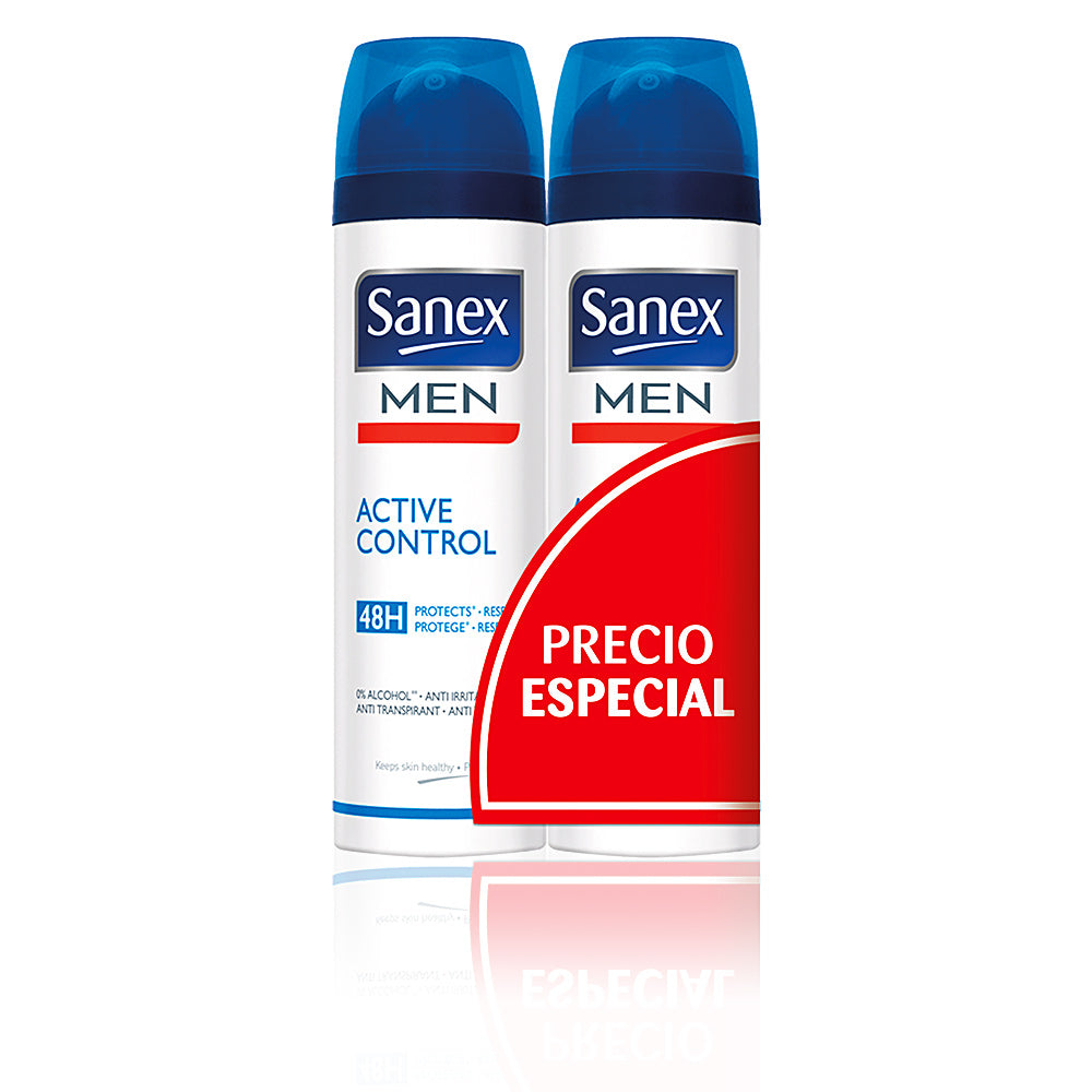 Sanex MEN ACTIVE CONTROL 48H Deodorant Vaporizer Duo – Sterke anti-transpirant voor mannen