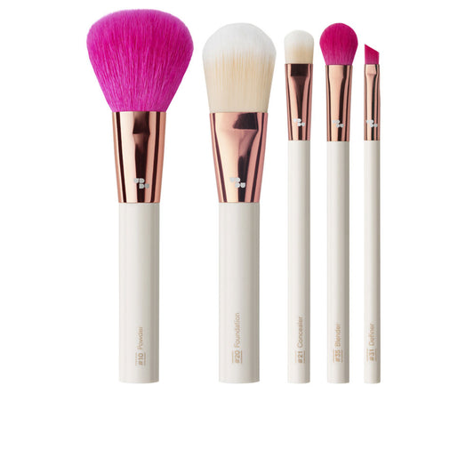 UBU - Urban Beauty United Famous Five Eye and Face Brushes Set – Vijfdelige set met essentiële make-upkwasten voor gezicht en ogen.