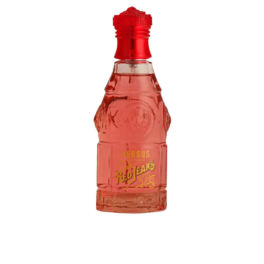 Versace Red Jeans Eau de Toilette Spray – fruitige en bloemige damesparfum met perzik, roos en een warme vanillebasis.